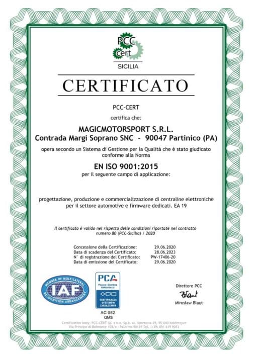 Certificato-ISO-9001_PCC_Magicmotorsport