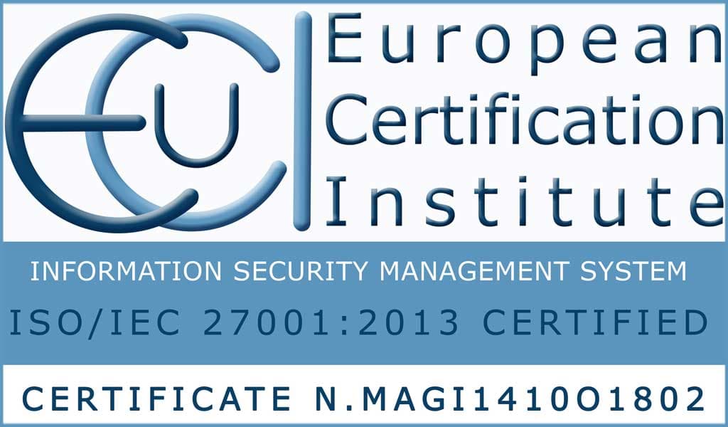 certification ISO/IEC 27001:2013