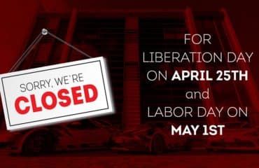 Uffici chiusi per il 25 aprile e per il primo maggio